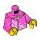 LEGO Dark Pink Torso Hoodie with Fish Pattern (973 / 76382)