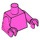 LEGO Dark Pink Torso with Arms and Hands (73403 / 76382)