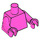 LEGO Dunkelpink Torso mit Arme und Hände (76382 / 88585)