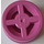 LEGO Dark Pink Wheel Rim Ø8 x 6.4 without Side Notch (4624)