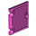 LEGO Dark Pink Window 1 x 2 x 3 Shutter with Hinges and Handle (60800 / 77092)