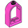 LEGO Dark Pink Window Frame 1 x 2 x 2.7 with Rounded Top (30044)