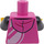 LEGO Donkerroze Vrouw - Dark Roze Hoodie Minifiguur Torso (973 / 76382)