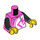 LEGO Dark Pink Woman - Dark Pink Hoodie Minifig Torso (973 / 76382)
