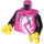 LEGO Dunkelpink Woman - Dark Pink Hoodie Minifig Torso (973 / 76382)