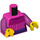 LEGO Dunkelpink Woman mit Magenta und Dark Purple Sweater Minifig Torso (973 / 76382)