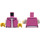 LEGO Dark Pink Woman with Pink Vest Minifig Torso (973 / 76382)