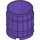 LEGO Dark Purple Barrel 4 x 4 x 3.5 (30139)