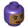 LEGO Dark Purple Batgirl Head (Recessed Solid Stud) (3626 / 36129)