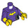 LEGO Dark Purple Batgirl - Smiling Minifig Torso (973 / 76382)