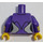 LEGO Dunkelviolett Batgirl - Smiling Minifig Torso (973 / 76382)