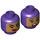 LEGO Dunkelviolett Batgirl, (Gelb Umhang) - Dimensions Story Pack Minifigure Kopf (Einbau-Vollbolzen) (3626 / 32801)