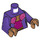LEGO Dark Purple Belle Bottom Minifig Torso (973 / 76382)