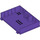 LEGO Violet foncé Book Demi avec Hinges et Compartment (80909)