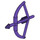 LEGO Dark Purple Bow with Arrow (4499 / 61537)