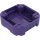 LEGO Dark Purple Box 8 x 8 x 2 (65129)