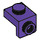 LEGO Violet foncé Support 1 x 1 avec 1 x 1 assiette Vers le bas (36841)