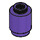 LEGO Violet foncé Brique 1 x 1 Rond avec goujon ouvert (3062 / 30068)