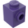 LEGO Dunkelviolett Stein 1 x 1 mit Noppe auf Ein(e) Seite (87087)