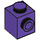 LEGO Dark Purple Brick 1 x 1 with Stud on One Side (87087)
