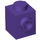 LEGO Dark Purple Brick 1 x 1 with Stud on One Side (87087)
