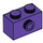 LEGO Dark Purple Brick 1 x 2 with 1 Stud on Side (86876)