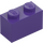 LEGO Dark Purple Brick 1 x 2 with 1 Stud on Side (86876)