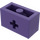 LEGO Violet foncé Brique 1 x 2 avec Essieu Trou (ouverture &#039;+&#039; et tube inférieur) (31493 / 32064)