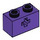 LEGO Dark Purple Brick 1 x 2 with Axle Hole (&#039;X&#039; Opening) (32064)