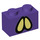 LEGO Violet foncé Brique 1 x 2 avec Bogmire Jaune Yeux avec tube inférieur (3004 / 94282)