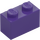 LEGO Dark Purple Brick 1 x 2 with Studs on One Side (11211)