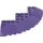 LEGO Tumma purppura Palikka 10 x 10 Pyöreä Kulma jossa Tapered Reuna (58846)
