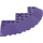 LEGO Dark Purple Brick 10 x 10 Round Corner with Tapered Edge (58846)