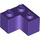 LEGO Dark Purple Brick 2 x 2 Corner (2357)