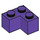LEGO Dark Purple Brick 2 x 2 Corner (2357)