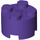 LEGO Violet foncé Brique 2 x 2 Rond (3941 / 6143)