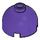 LEGO Morado oscuro Ladrillo 2 x 2 Circular con Dome Parte superior (Espiga de seguridad, sujeción de eje) (3262 / 30367)