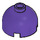 LEGO Dark Purple Brick 2 x 2 Round with Dome Top (Safety Stud, Axle Holder) (3262 / 30367)