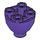 LEGO Violet foncé Brique 2 x 2 x 1.3 Rond Inversé Dome (24947)