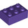 LEGO Violet Foncé Brique 2 x 3 (3002)