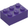 LEGO Violet Foncé Brique 2 x 3 (3002)