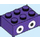 LEGO Dark Purple Brick 2 x 3 with Nabbit eyes (94655 / 105682)