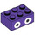 LEGO Dark Purple Brick 2 x 3 with Nabbit eyes (94655 / 105682)