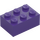 LEGO Violet Foncé Brique 2 x 3 avec Nabbit Yeux (94655 / 105682)