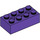 LEGO Violet foncé Brique 2 x 4 avec Essieu des trous (39789)