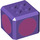 LEGO Dark Purple Brick 3 x 3 x 2 Cube with 2 x 2 Studs on Top with Dark Pink Circles (66855 / 76907)