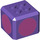 LEGO Violet foncé Brique 3 x 3 x 2 Cube avec 2 x 2 Goujons sur Haut avec Dark Pink Circles (66855 / 76907)