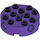 LEGO Dark Purple Brick 4 x 4 Round with Holes (6222)