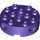 LEGO Dark Purple Brick 4 x 4 Round with Holes (6222)