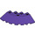 LEGO Violet foncé Brique 6 x 6 Rond (25°) Coin (95188)